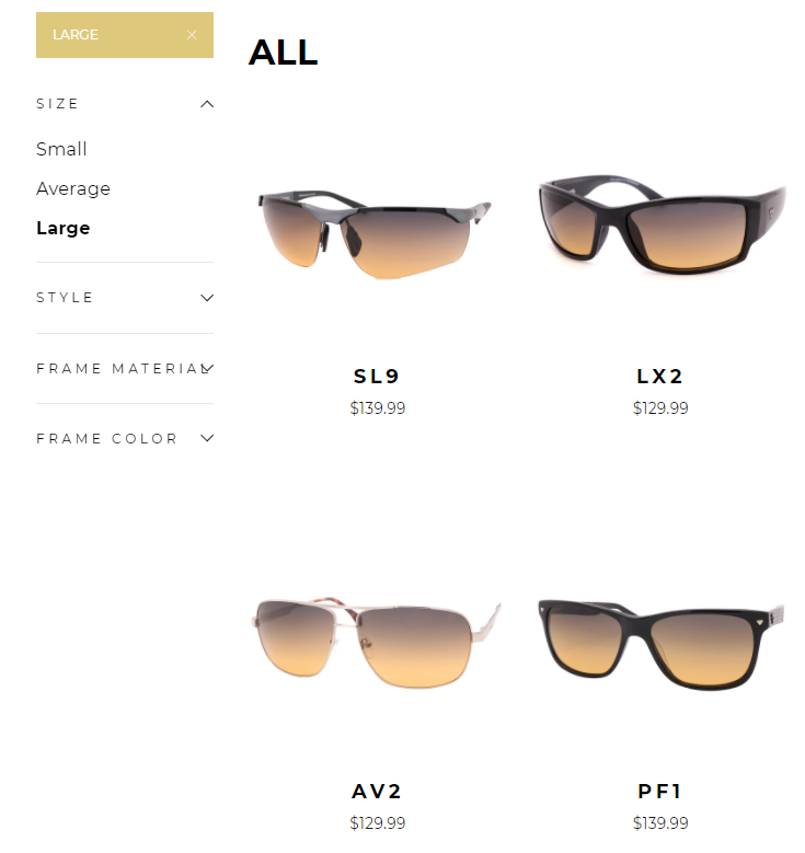 Find Your Perfect Fit | PeakVision Sunglasses Sizing Chart