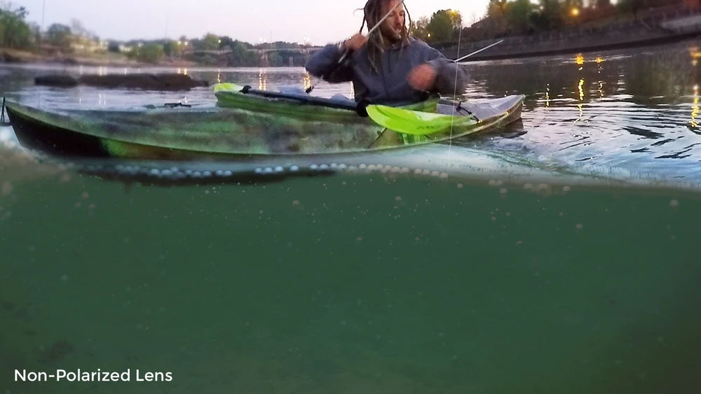 Water surface without polarized lenses