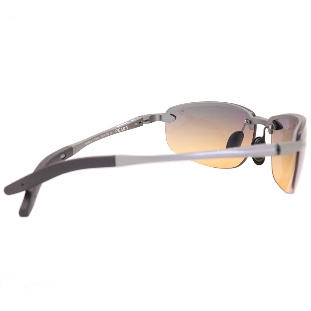 SD7 sunglasses in Gloss gunmetal, side and temple view